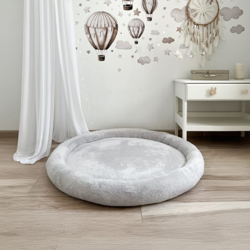 Monio for Kids Light Grey Plush Padded Nest Playmat, product photo