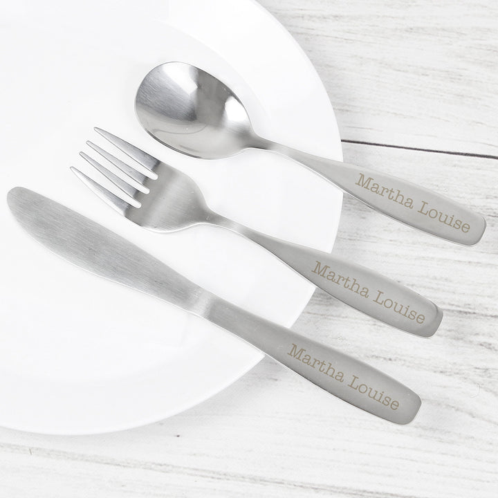 Personalised 3 Piece Cutlery Set Flatware Sets Mini Bee 