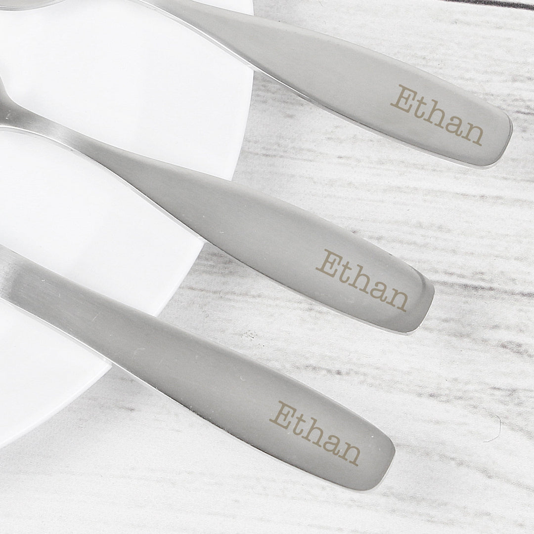 Personalised 3 Piece Cutlery Set Flatware Sets Mini Bee 
