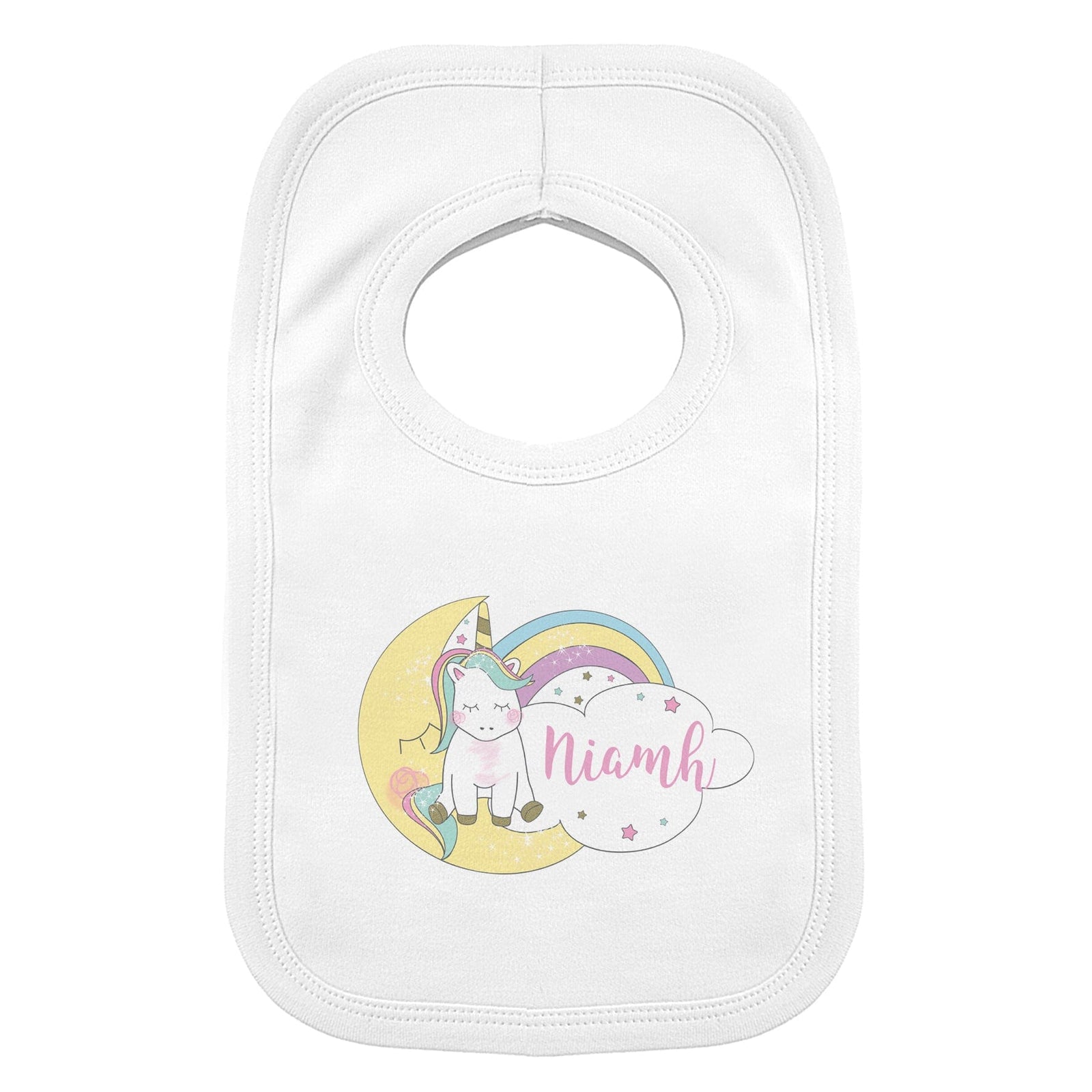 Personalised Baby Unicorn Bib Bibs Mini Bee 