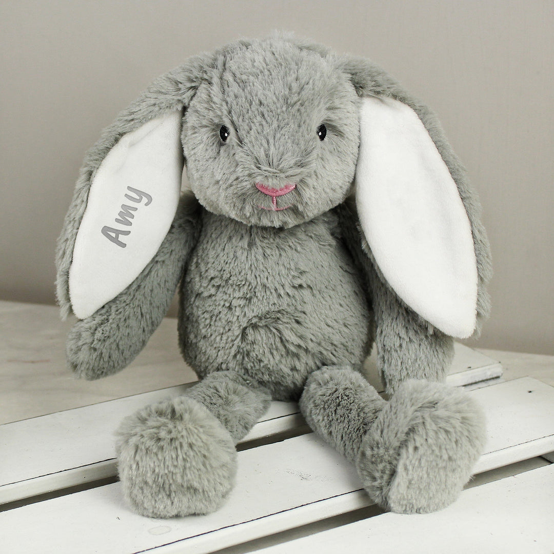 Personalised Bunny Rabbit Soft Toy Baby Activity Toys Mini Bee 