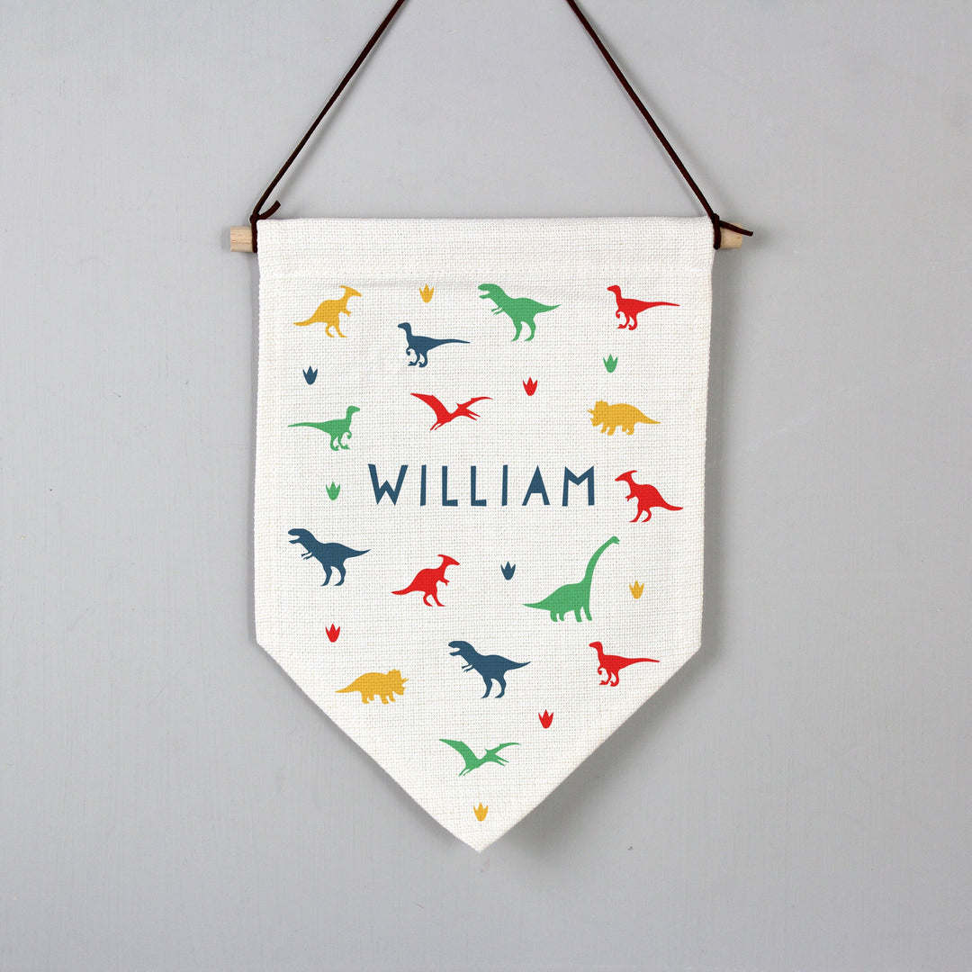 Personalised Dinosaur Hanging Banner Wreaths & Garlands Mini Bee 