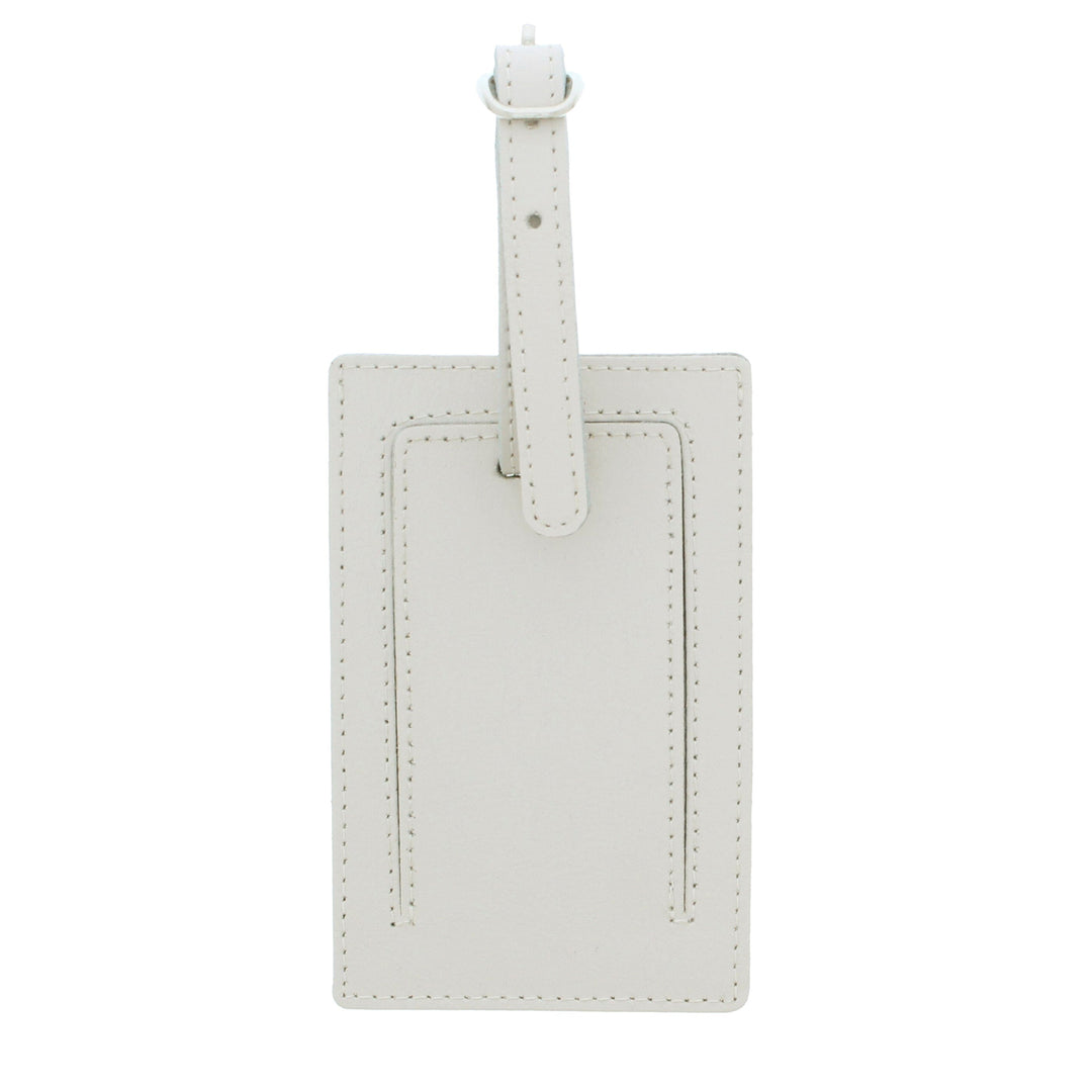 Personalised Hessian Elephant Cream Luggage Tag Luggage Tags Nestoro