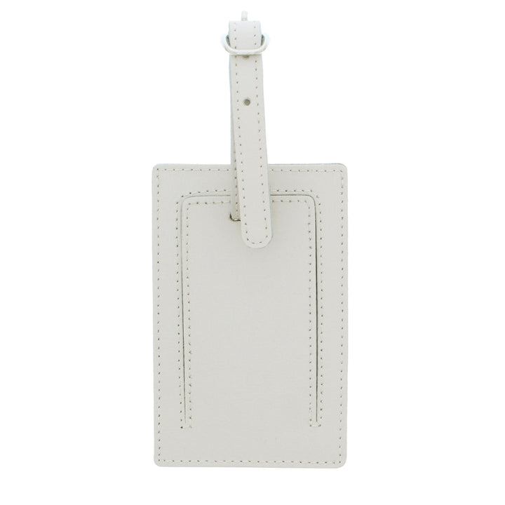 Personalised Hessian Elephant Cream Luggage Tag Luggage Tags Nestoro