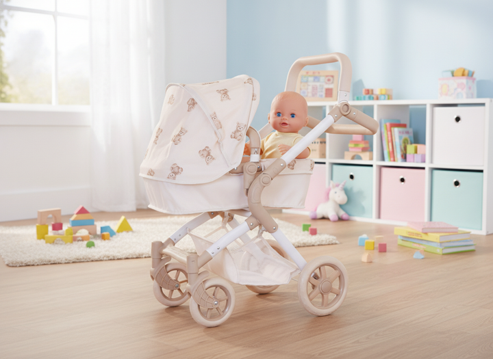 Roma Teddy Single Dolls Pram - lifestyle scene 1