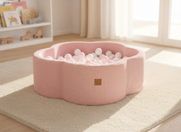 MeowBaby Pink Aesthetic Flower ball pit in a lifestyle setting: Built For Where Play Actually Happens
