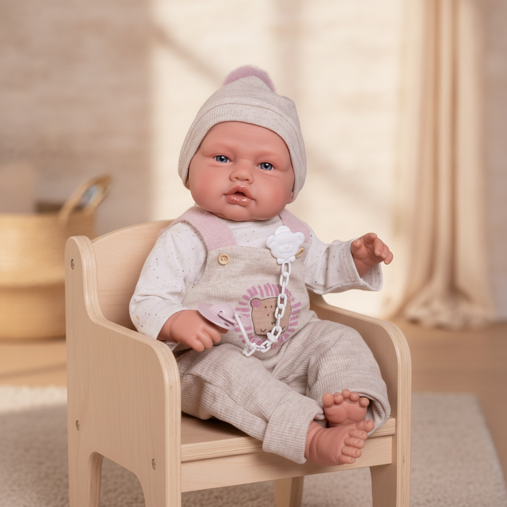 Poseable and settled - Antonio Juan Babydoo Poseable Doll with Blanket, 50cm, Nestoro