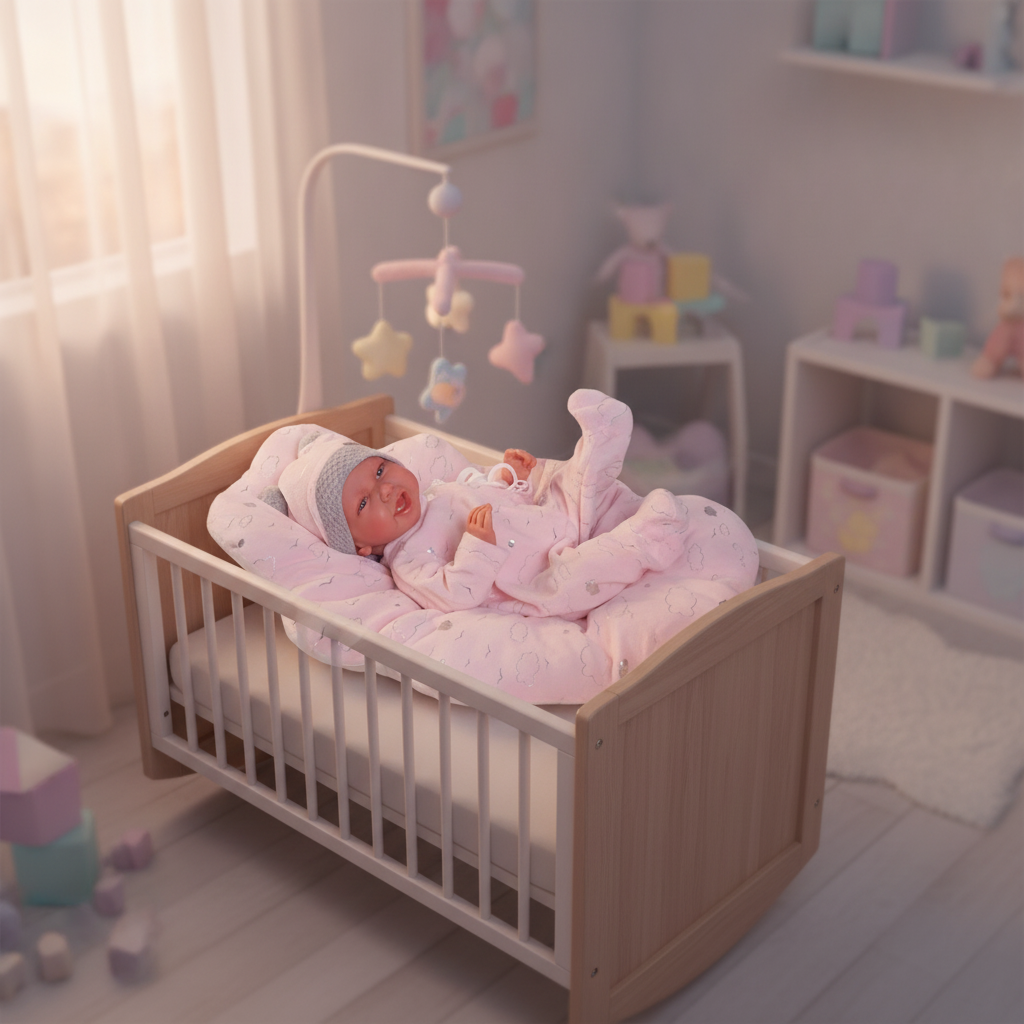 Ready for sweet dreams - Antonio Juan Carla Doll with Cloud Cushion, Soft Body, 42cm, Nestoro