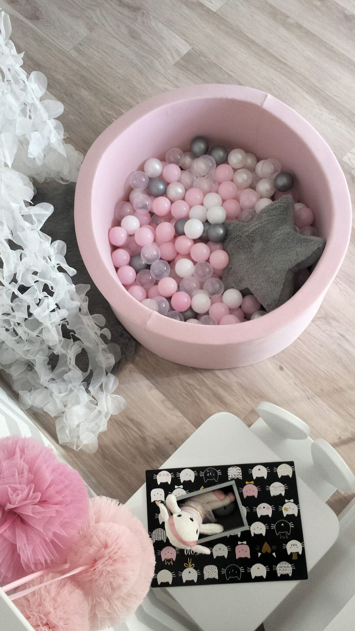 Monio for Kids Powder Pink Cotton Round Ball Pit