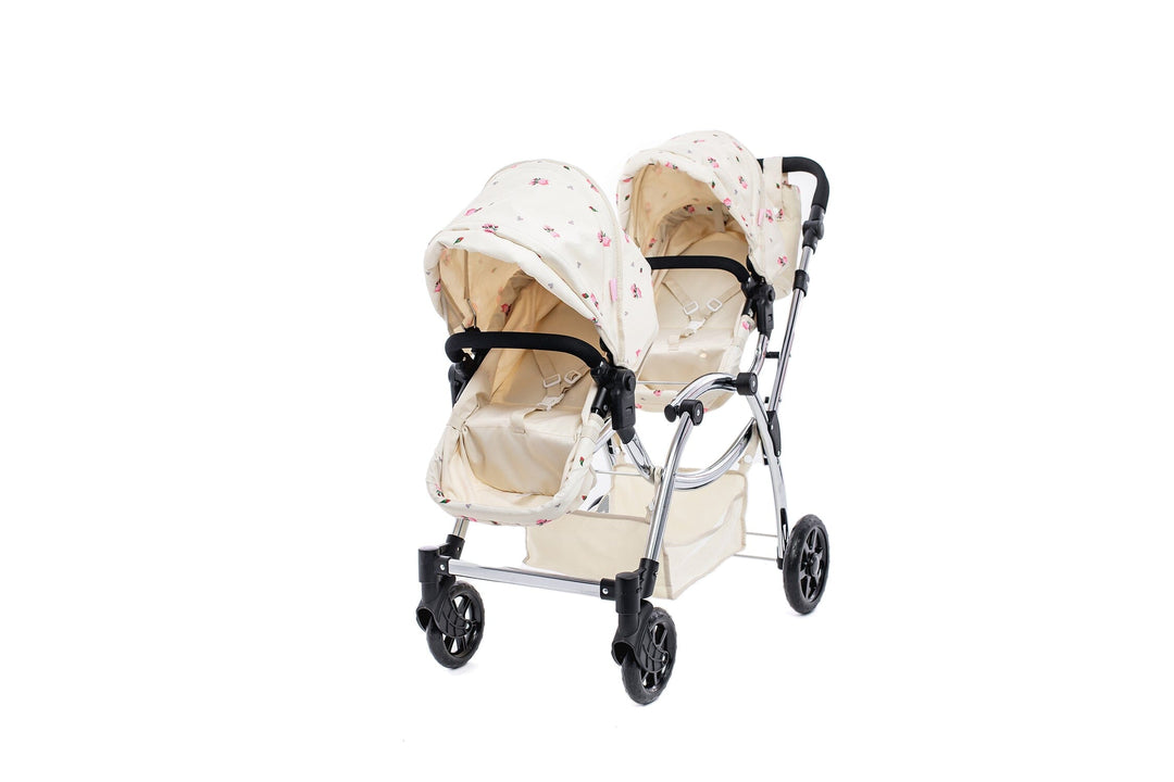 Roma Darcie Cream Twins Dolls Pram Dolls Pram Roma 