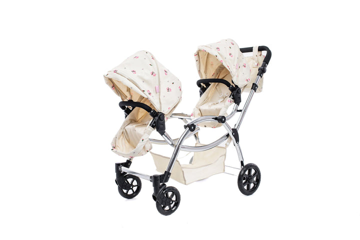 Roma Darcie Cream Twins Dolls Pram Dolls Pram Roma 