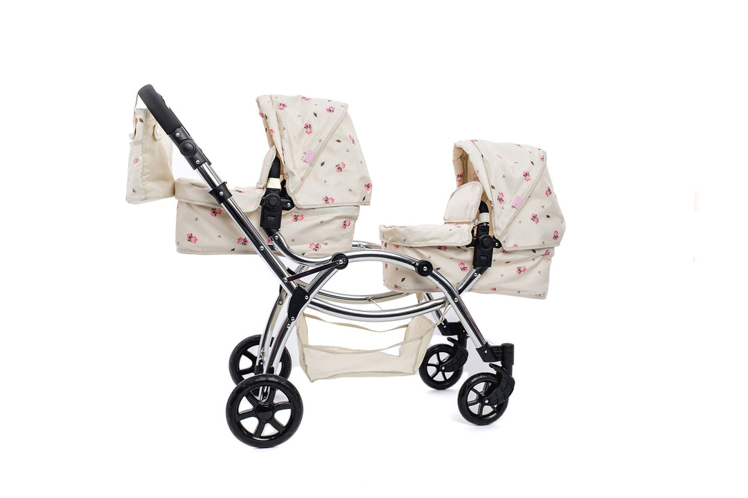 Roma Darcie Cream Twins Dolls Pram Dolls Pram Roma 