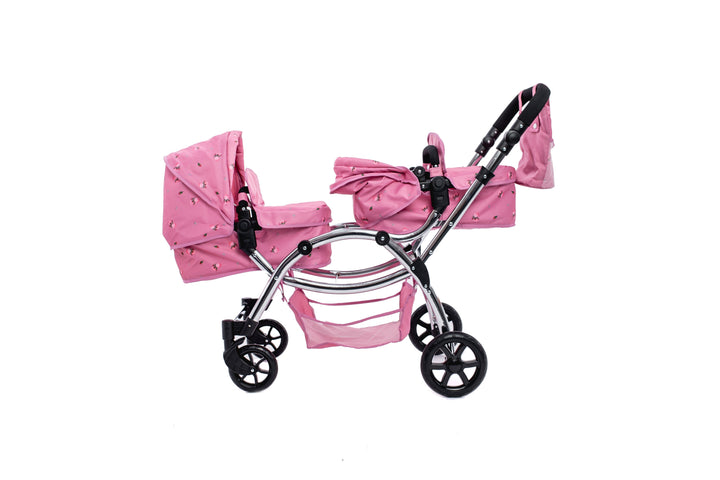 Roma Darcie Pink Twins Dolls Pram Dolls Pram Roma 
