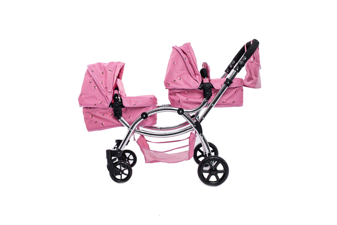 Roma Darcie Pink Twins Dolls Pram Dolls Pram Roma 