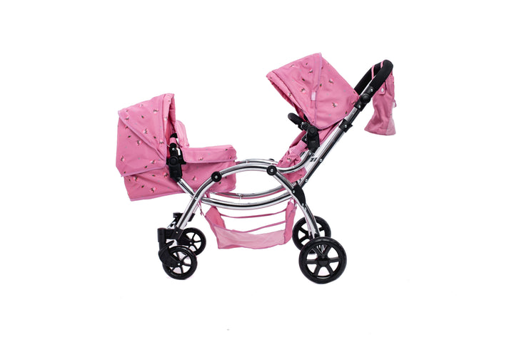 Roma Darcie Pink Twins Dolls Pram Dolls Pram Roma 
