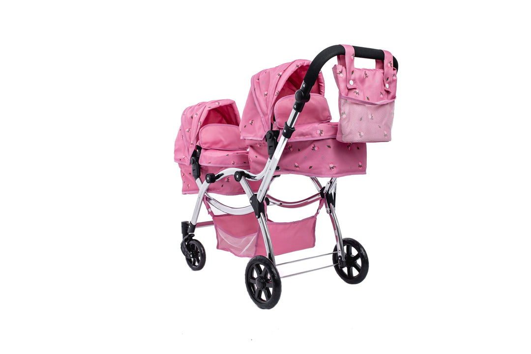 Roma Darcie Pink Twins Dolls Pram Dolls Pram Roma 