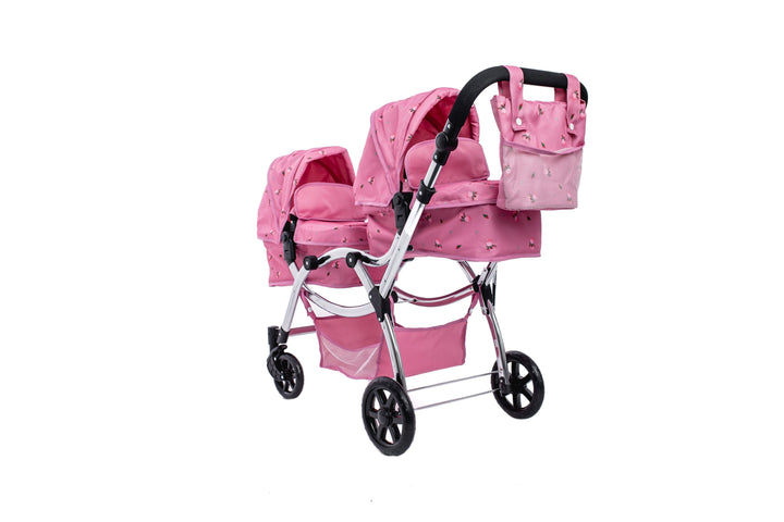 Roma Darcie Pink Twins Dolls Pram Dolls Pram Roma 