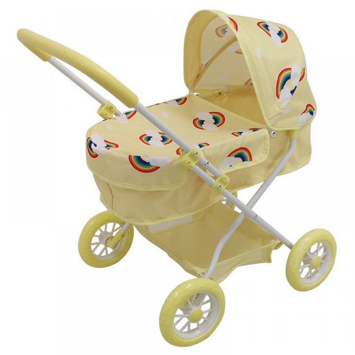 Roma Rupert Dolls Pram in Primrose, removable apron detail