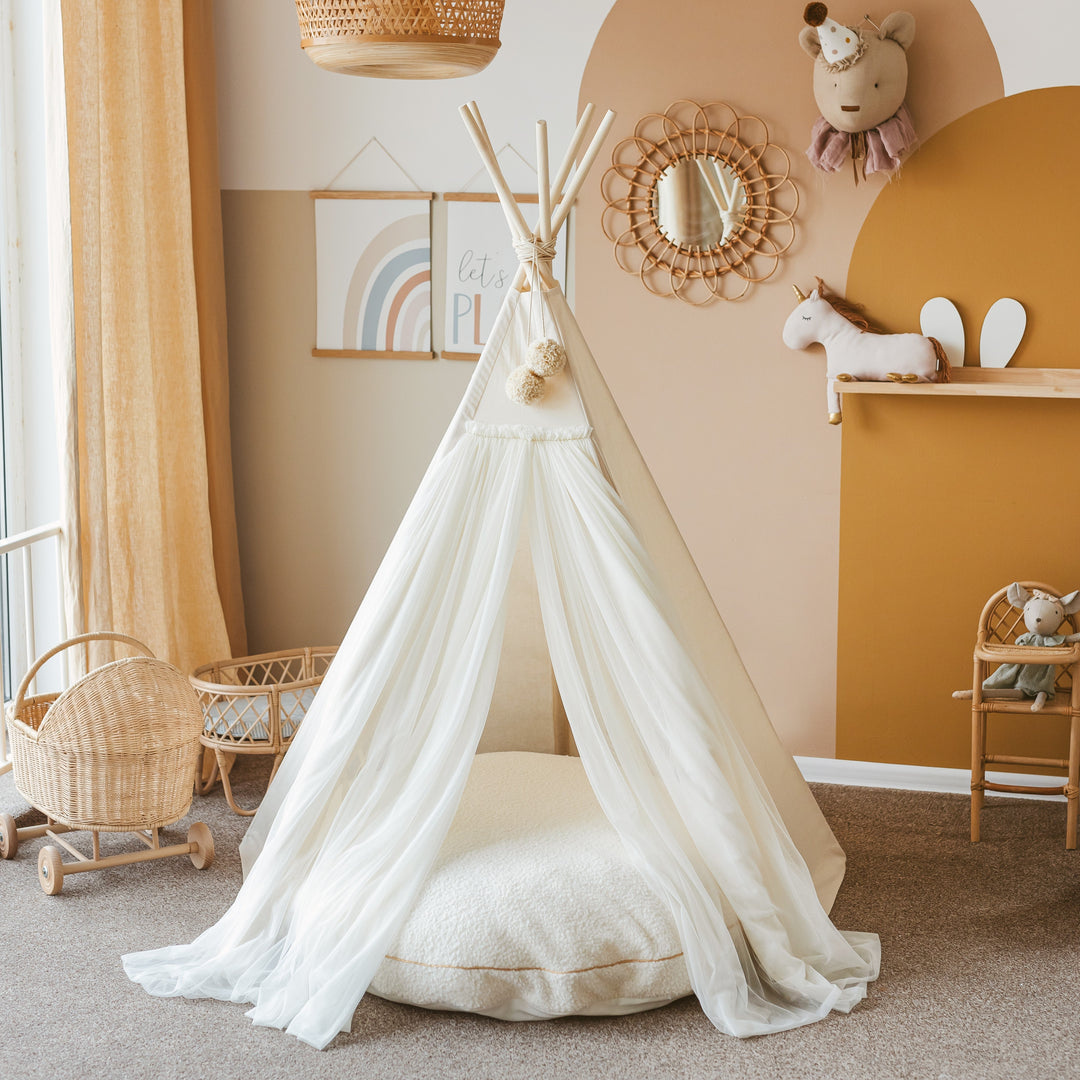 MINICAMP Fairy Play Teepee in Ecru