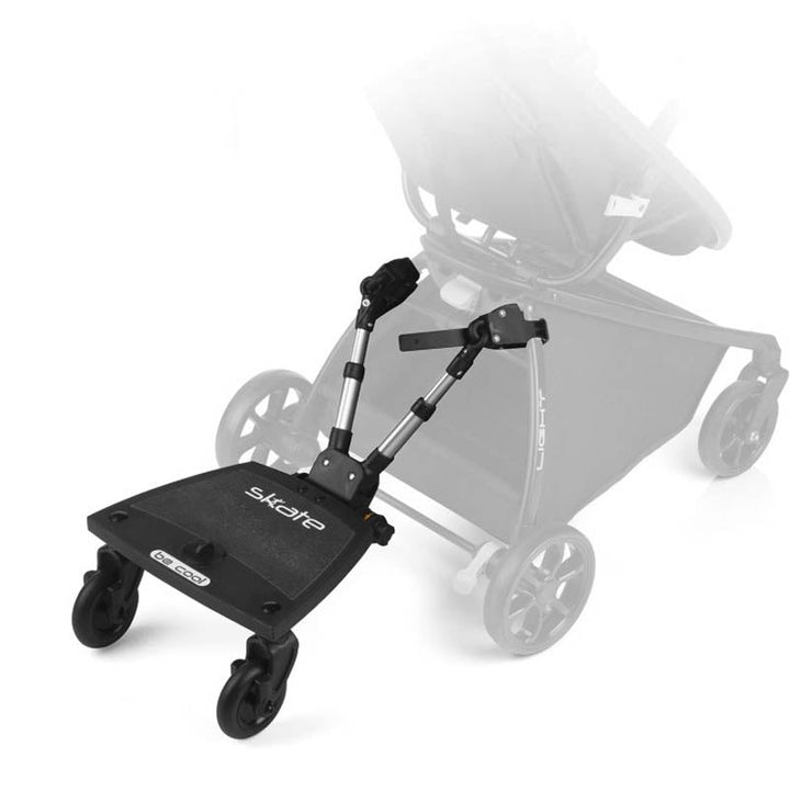 Be Cool Skate Universal Buggy Board standing platform front view in blue colourway